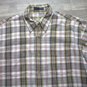 BD Baggies Mens XL Multicolor Plaid Long Sleeve Cotton Button Shirt